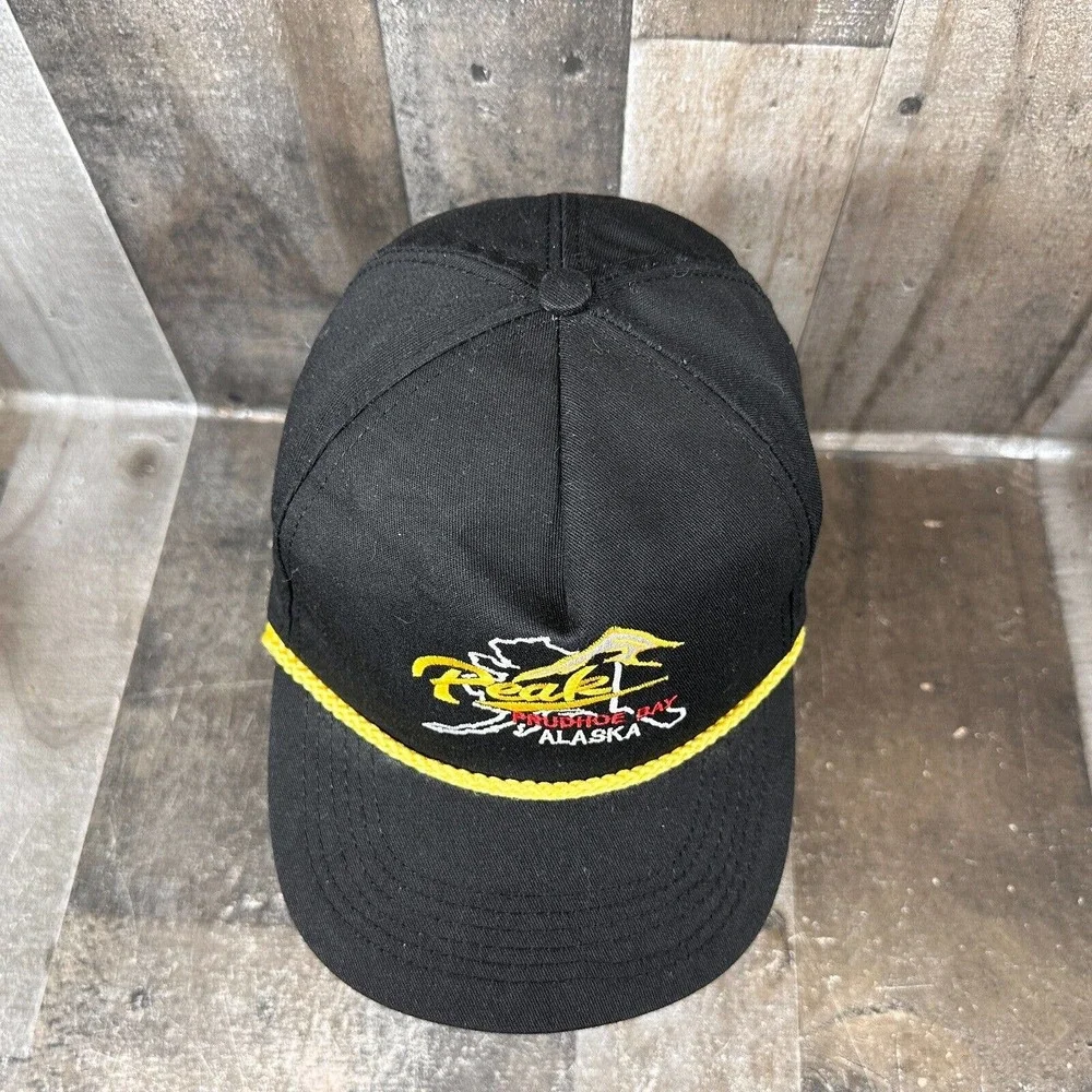 PEAK Oilfield Service Co.‎ Camo Trucker Style Adjustable Black Rope Hat
